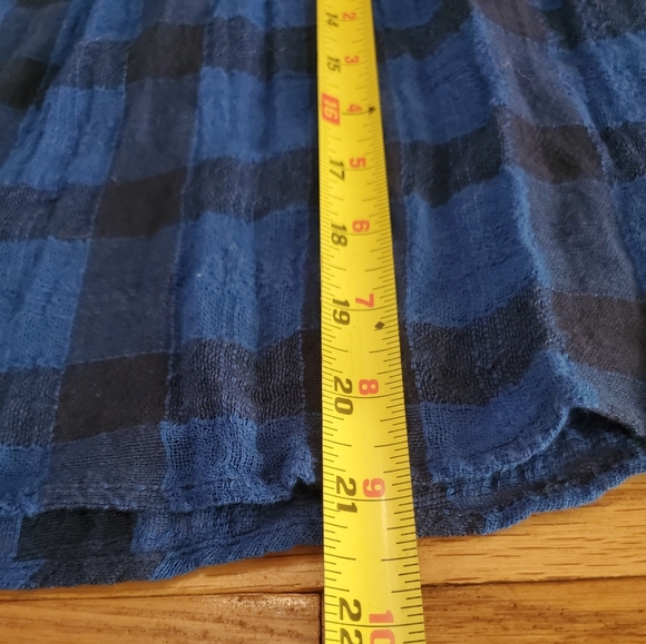 Free People Plaid Oversized Blouse - Picture 10 of 13